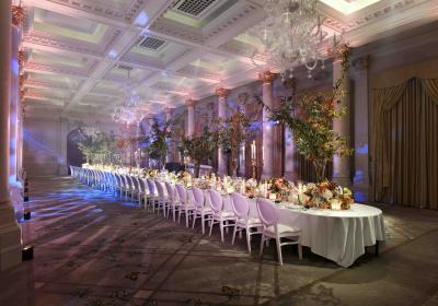 the Langham London long table